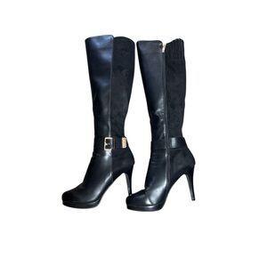 Chic Black Heeled Boots for Women